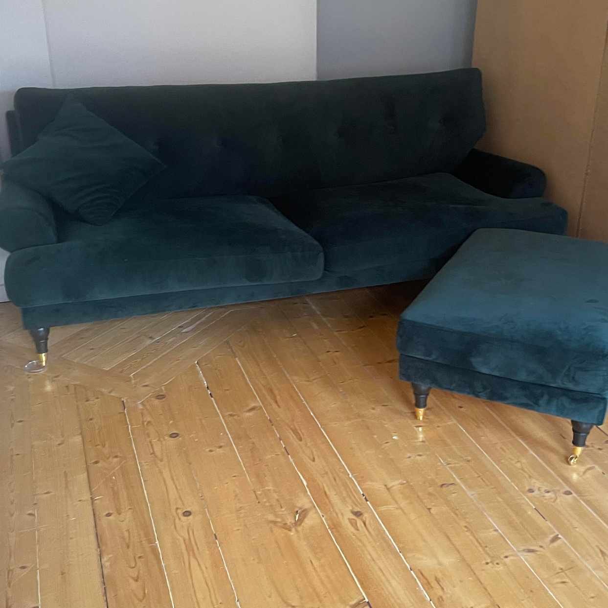 image of Soffa + fotpall - 
