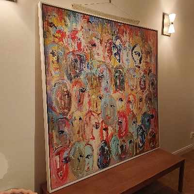 image of Tavla flyttas (135x135cm) - 