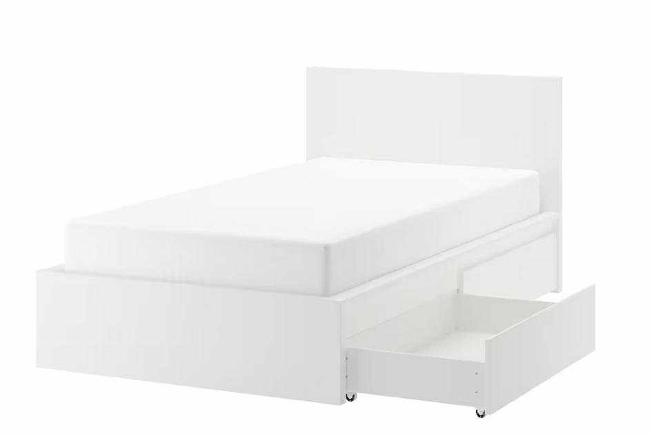 image of Ikea Malm säng 120 vit me - 