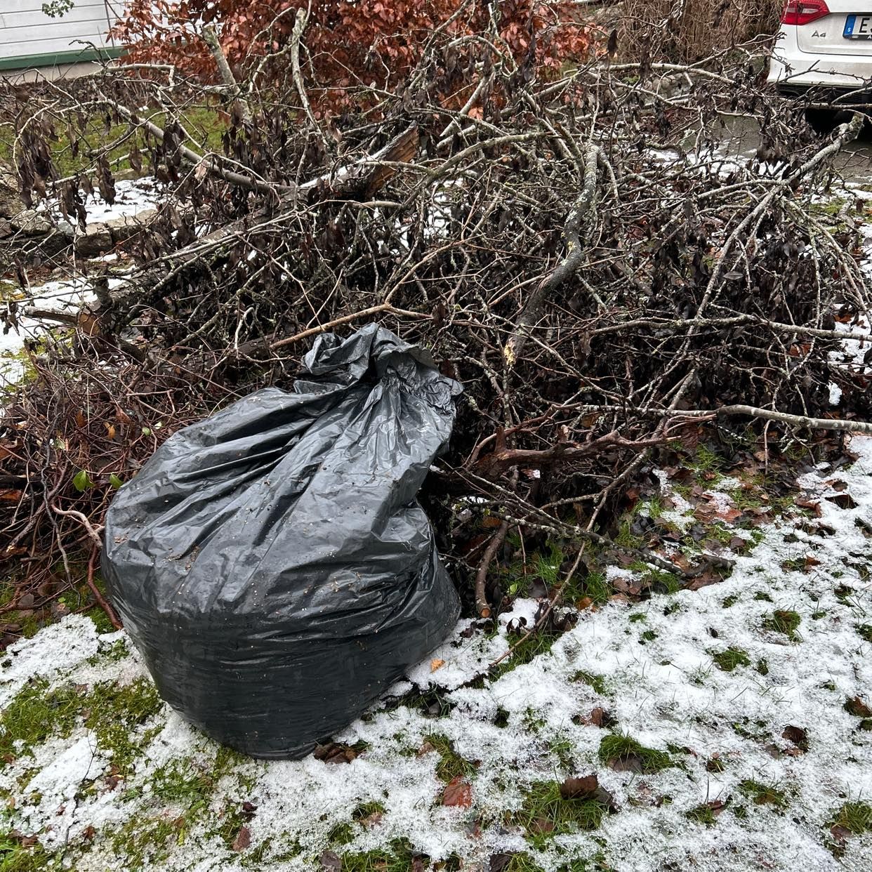 image of Grenar och löv till tippe - Lidingö