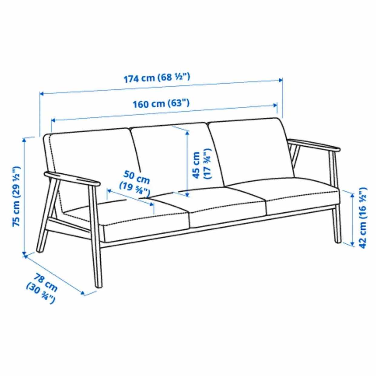image of Ekenäset soffa ikea - Solna