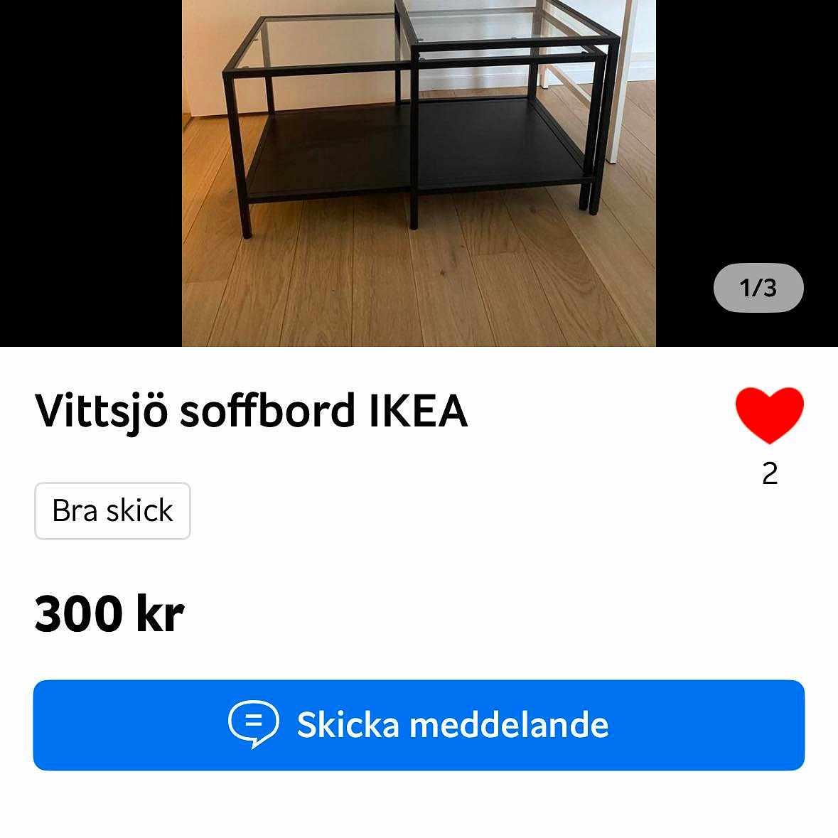 image of Hämta glasbord (Blocket) - 