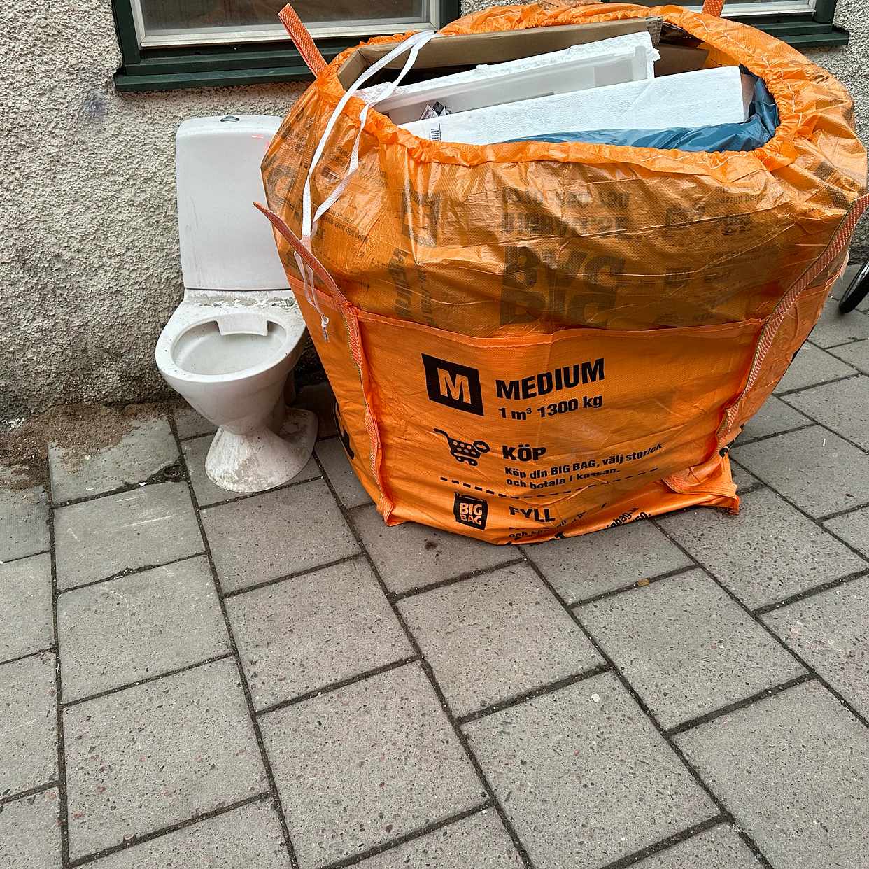 image of Toalettstol påse med dive - Stockholm