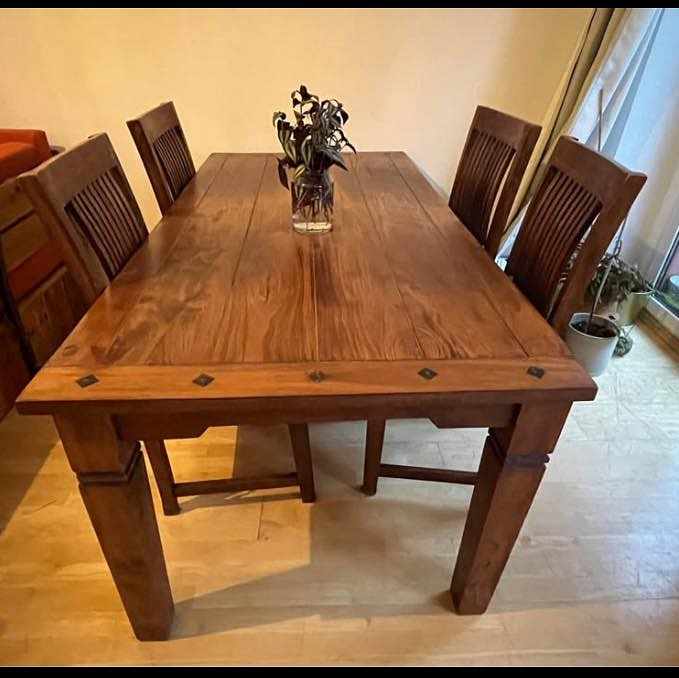 image of Dining table with 4 chair - 