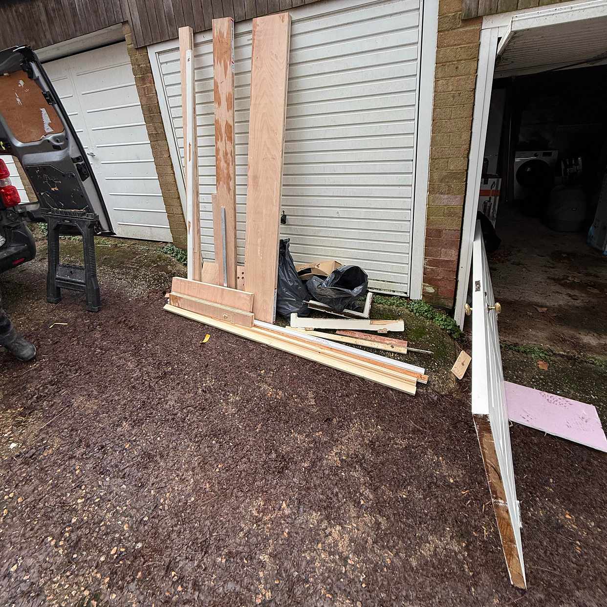 image of Wood, door, some boxes - Croydon