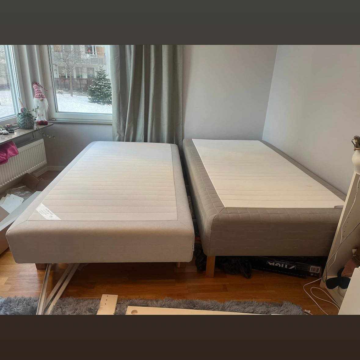 image of Flytta två sängar 105*200 - 