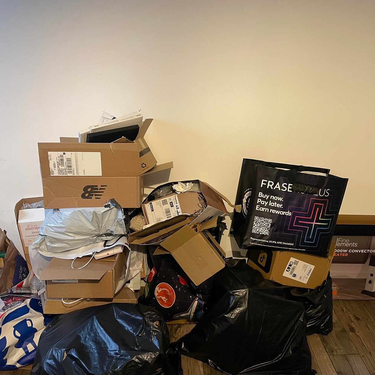 image of Cardboard boxes plastic. - London
