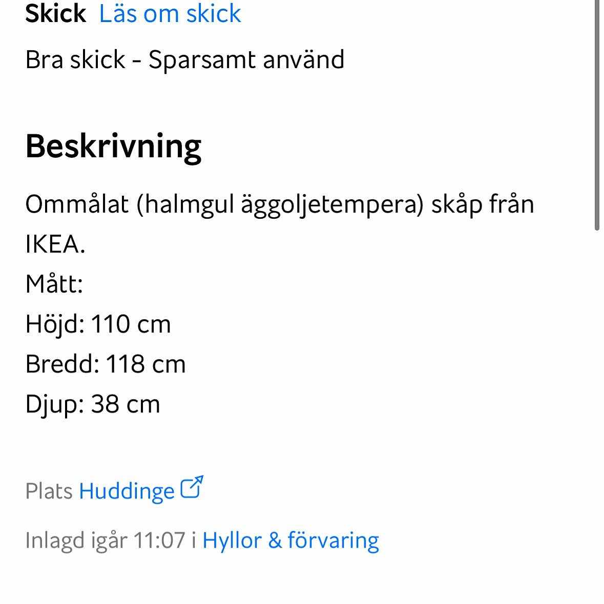 image of Hämta och lämna Ikea skåp - 