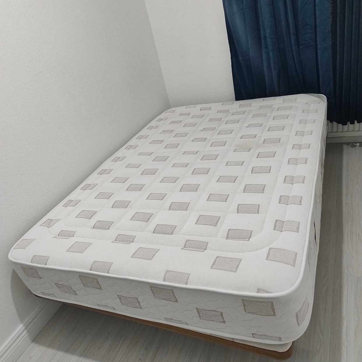 image of Double bed and mattress - Stockholm