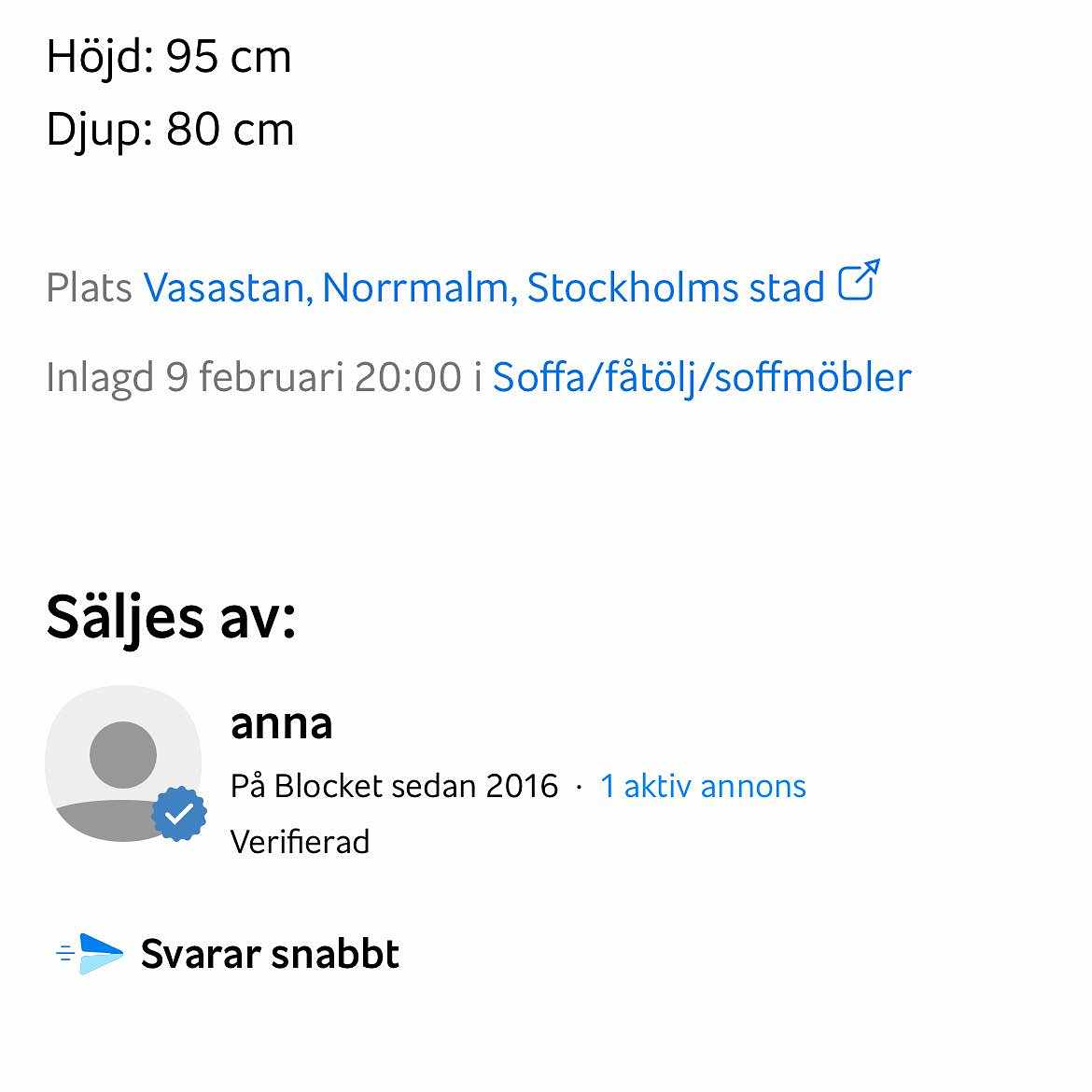 image of Tung bäddsoffa - 