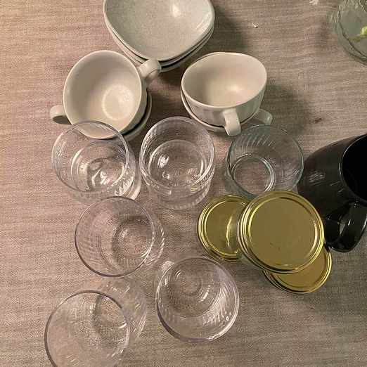 image of Bortskänkes glas/porslin - Gustavsberg