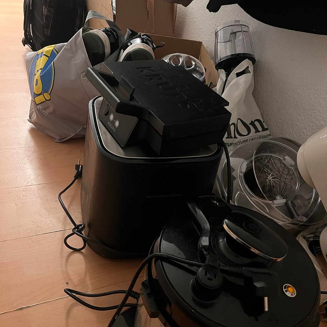 image of Boxes, chair, appliances - 