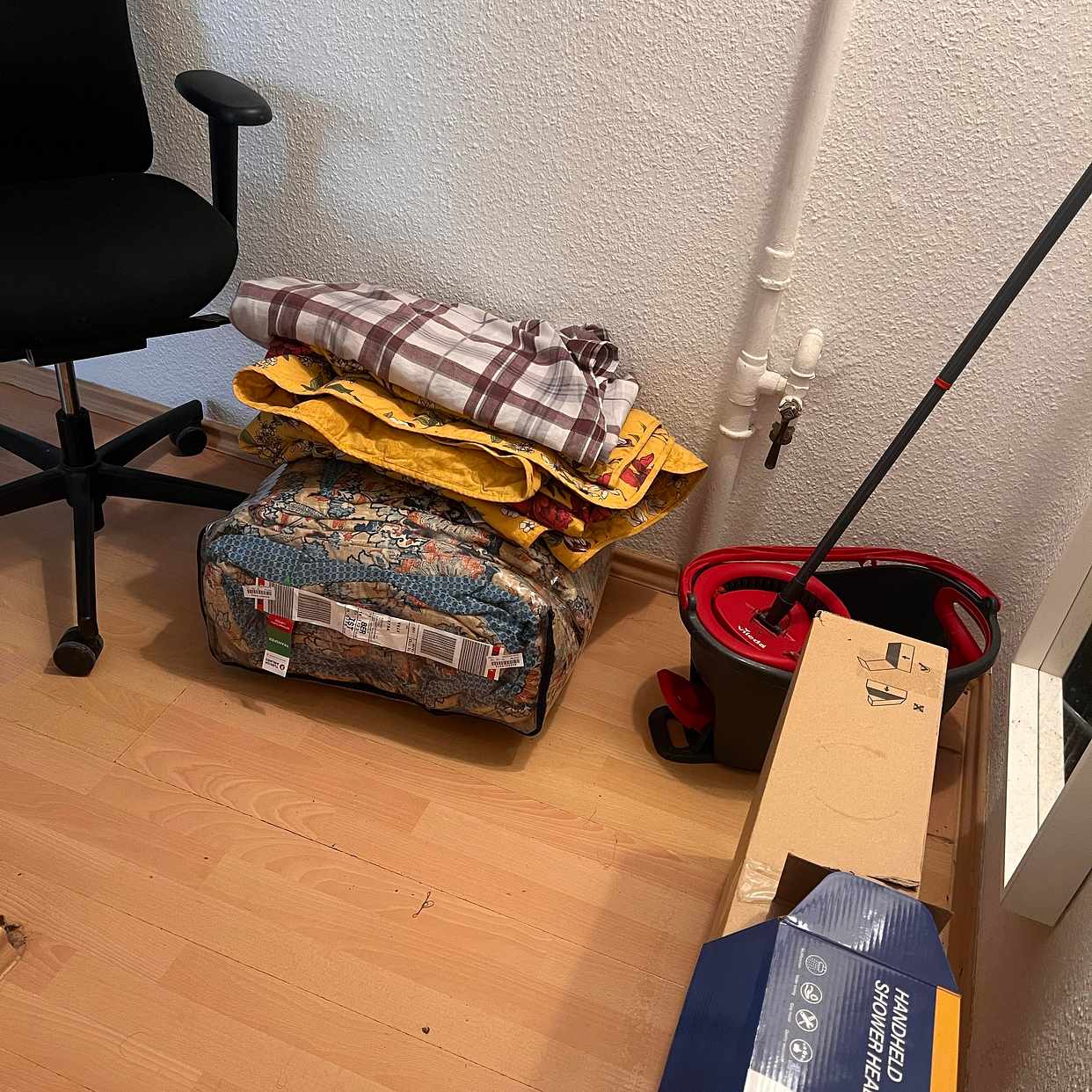 image of Boxes, chair, appliances - 