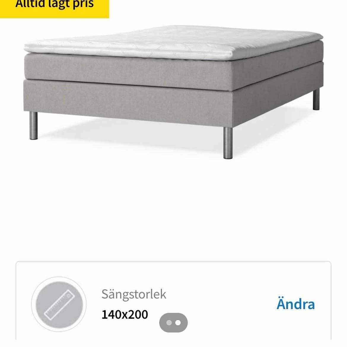 image of En 140 cm säng - 