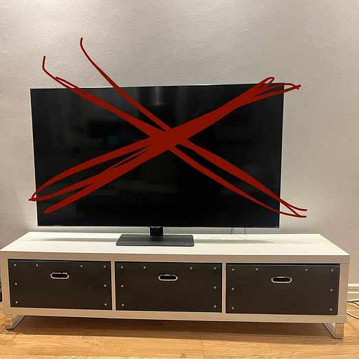 image of TV-bänk 160cm bortskänkes - Johanneshov