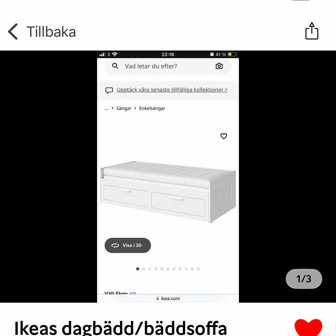 image of En säng - 