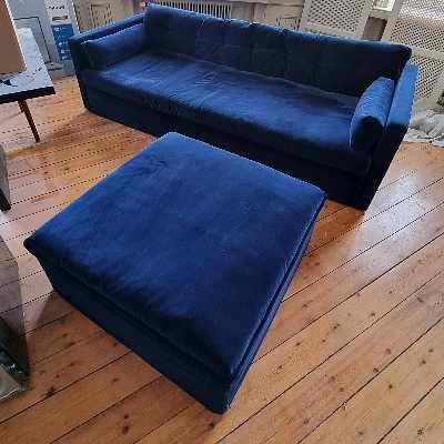 image of Leverans soffa & fotpall - 