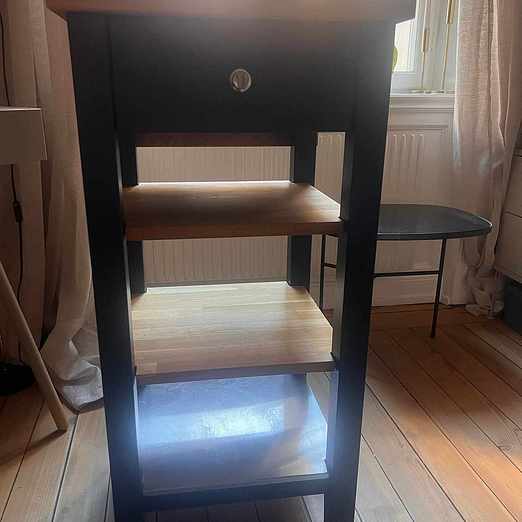 image of Wooden Kitchen Cart - Stockholm