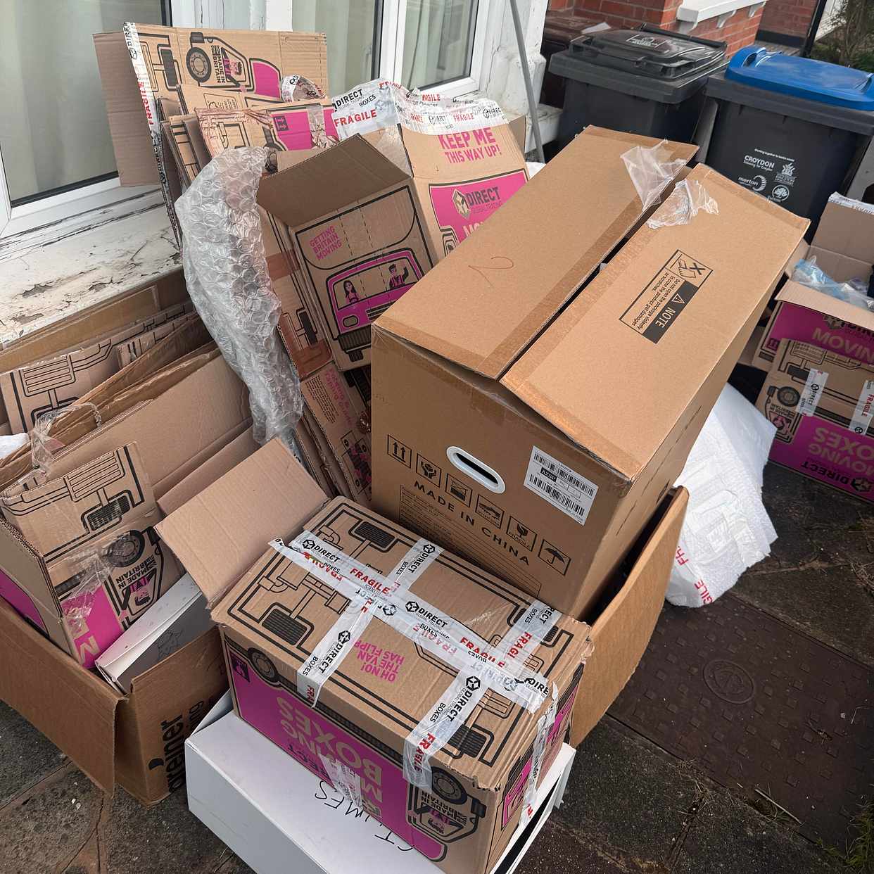 image of Cupboards and plastic bin - Merton
