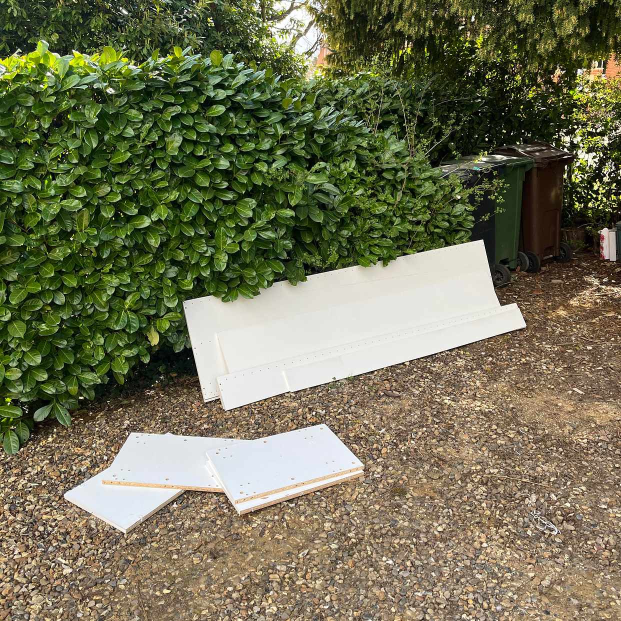 image of Cardboard boxes and wood - Harpenden