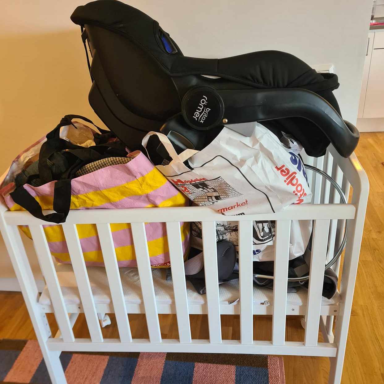 image of babysäng, babybilstol m.m - 