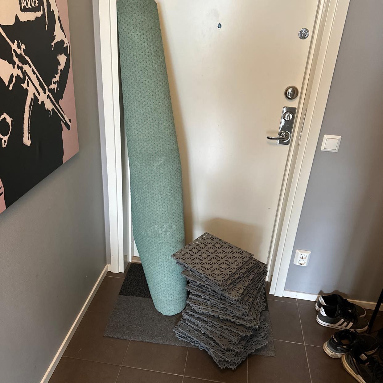 image of Gummimatta med underlägg - Sollentuna
