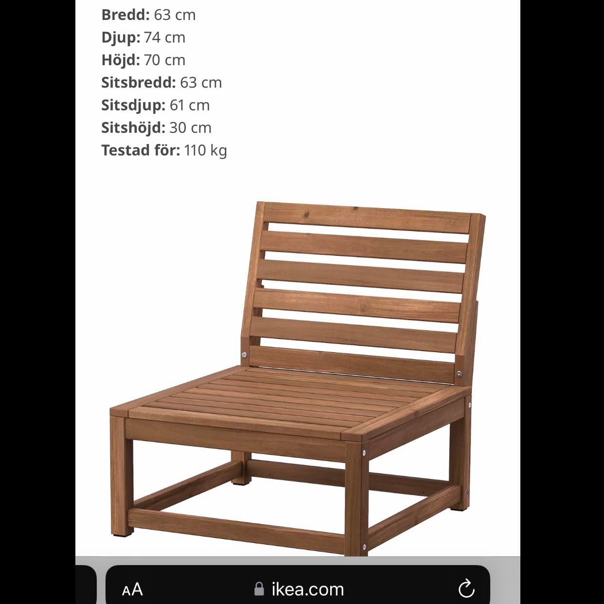 image of Outside furniture pickup - 