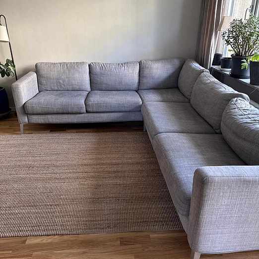 image of Grey Corner Sofa - Lidingö