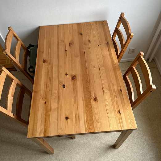 image of Ikea kitchen table&chairs - Nacka