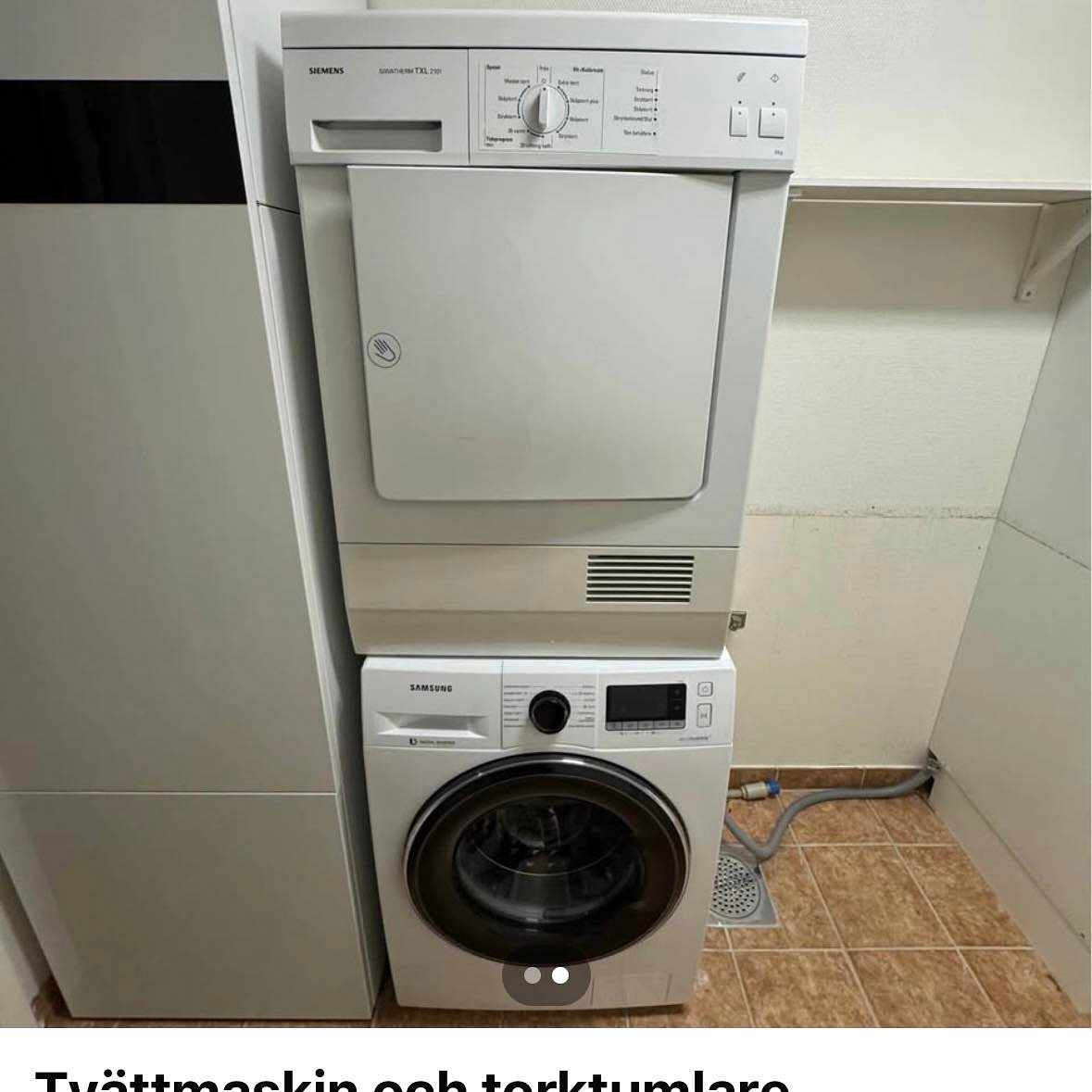 image of Tvättmaskinen och torktum - 
