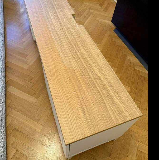 image of Tv-bänk & 2 mini-pallar - 