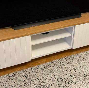 image of Tv-bänk & 2 mini-pallar - 
