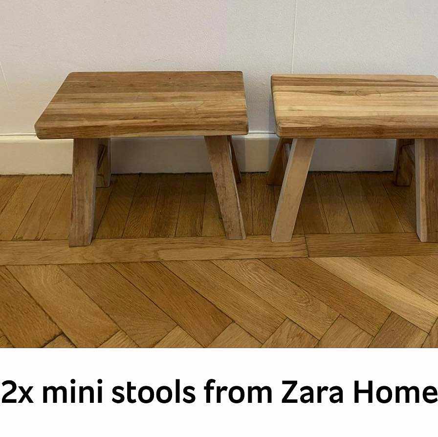 image of Tv-bänk & 2 mini-pallar - 
