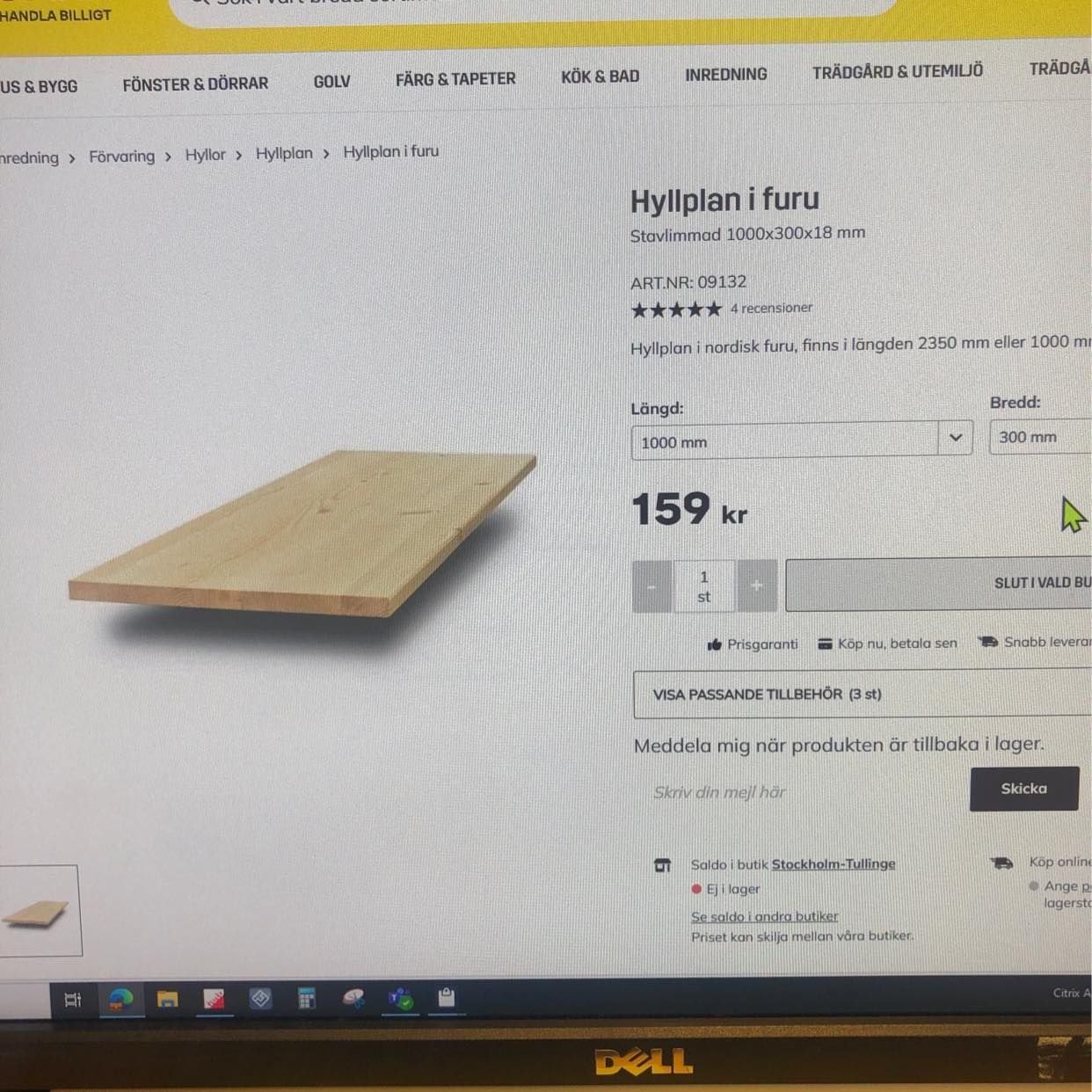 image of Två hyllplan från Byggmax - 