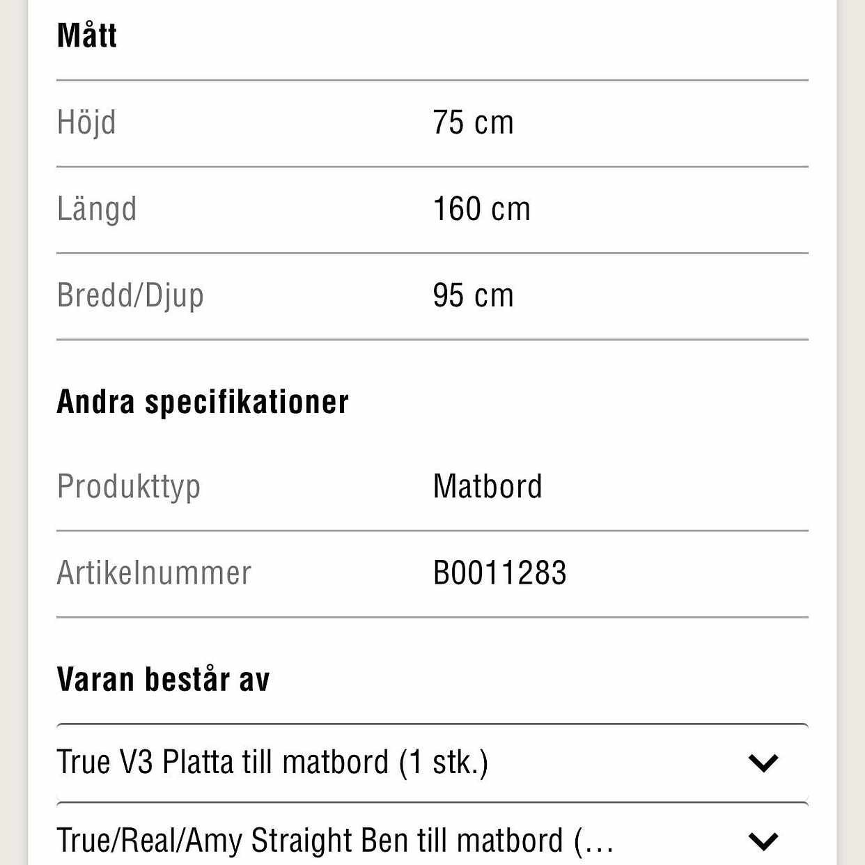 image of Matbord - 