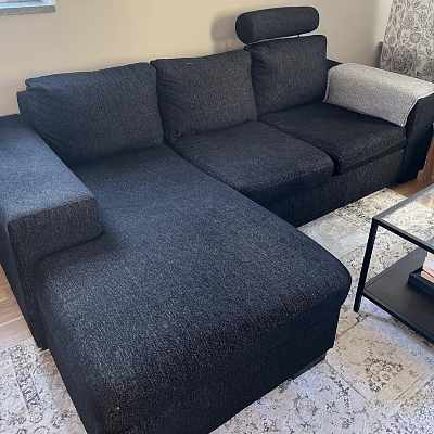 image of Svart soffa hämtning  - 