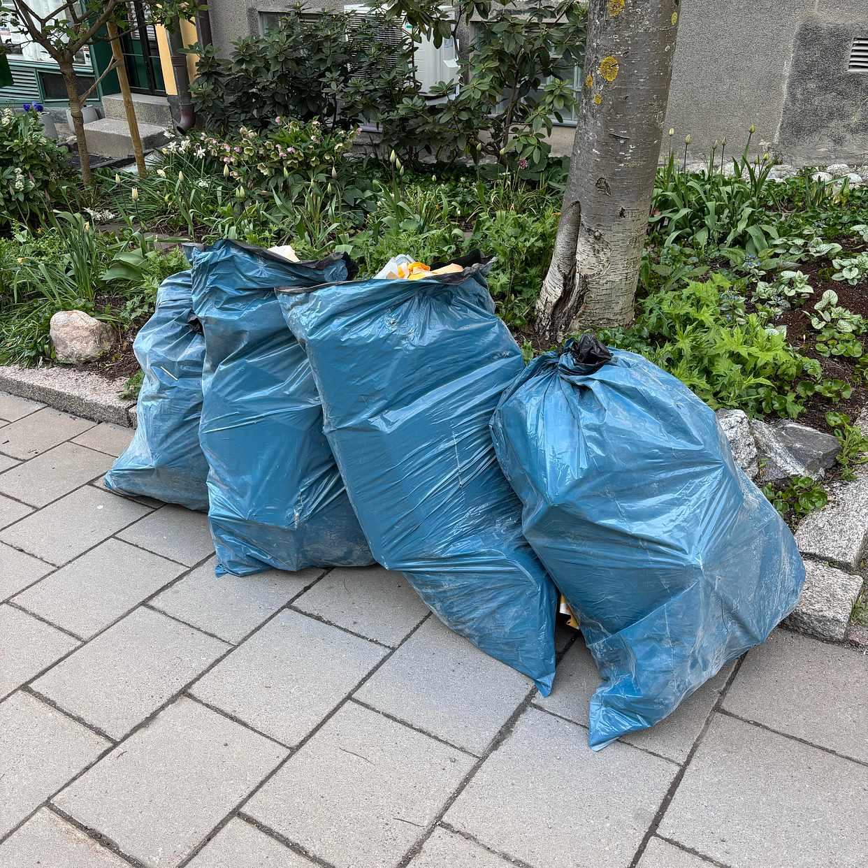 image of Slänga lätta sopsäckar - Stockholm