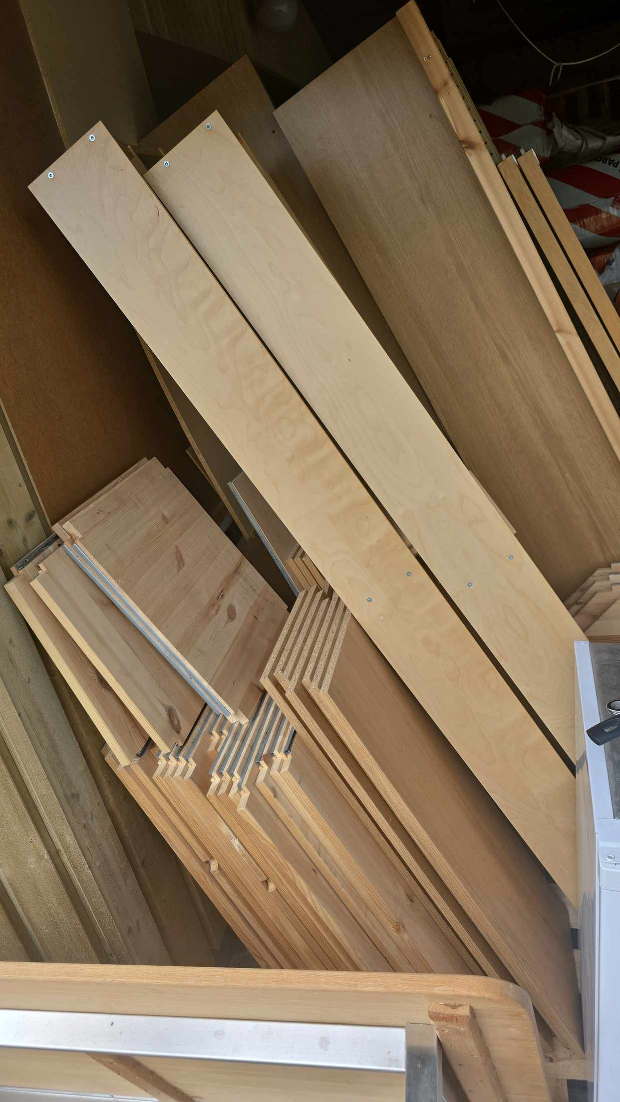 image of Book shelfs and fridge. - Lidingö