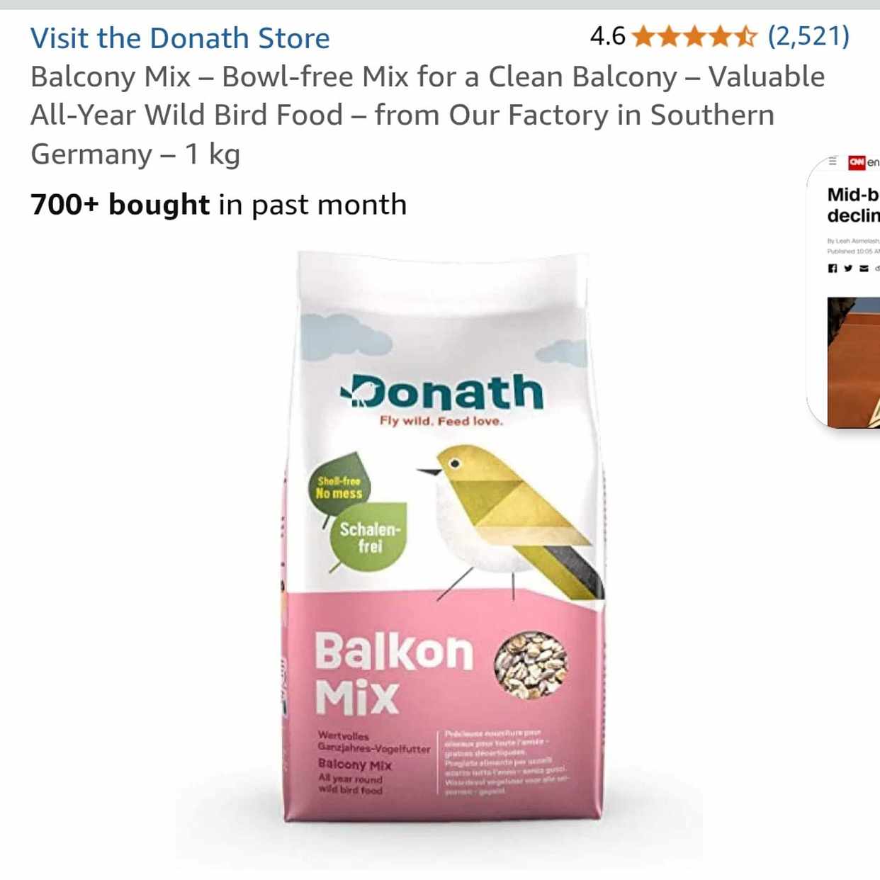 image of Bird food to give away - Berlin