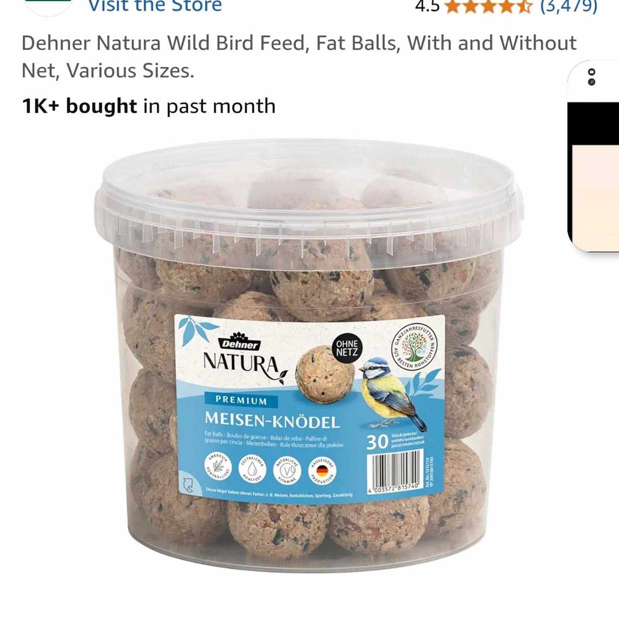 image of Bird food to give away - Berlin