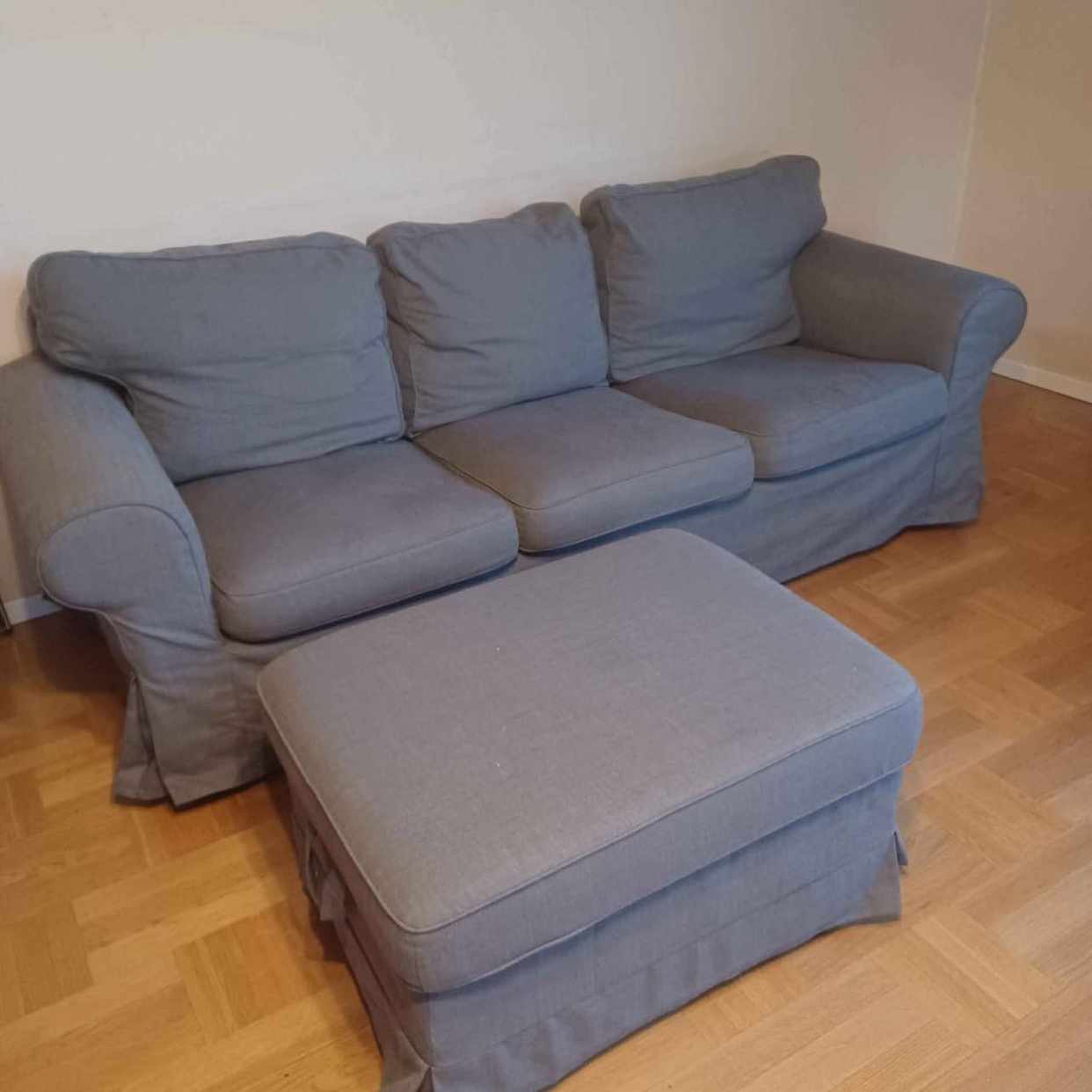 image of Flytta soffa & fotpall - 