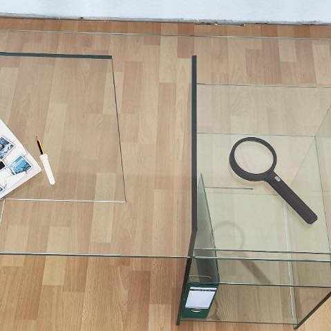 image of Glas-Schreibtisch - 