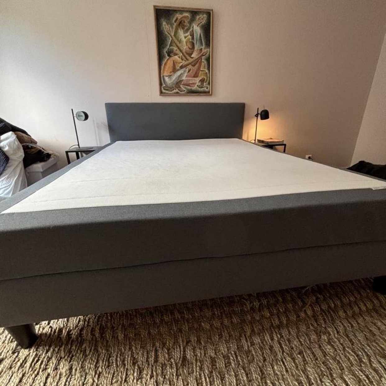 image of Double bed and bench - 