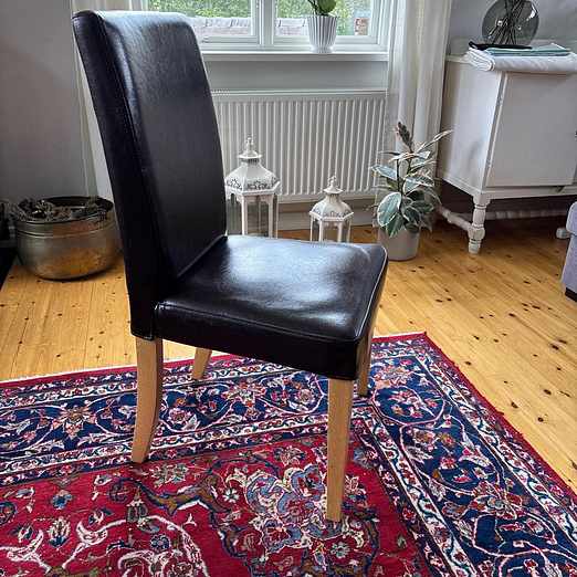 image of 5 Leather Dining Chair - Enebyberg
