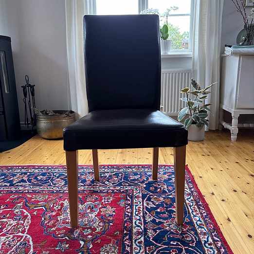 image of 5 Leather Dining Chair - Enebyberg