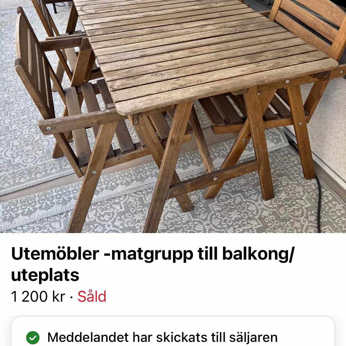 image of Hämta o lämna bord stolar - 
