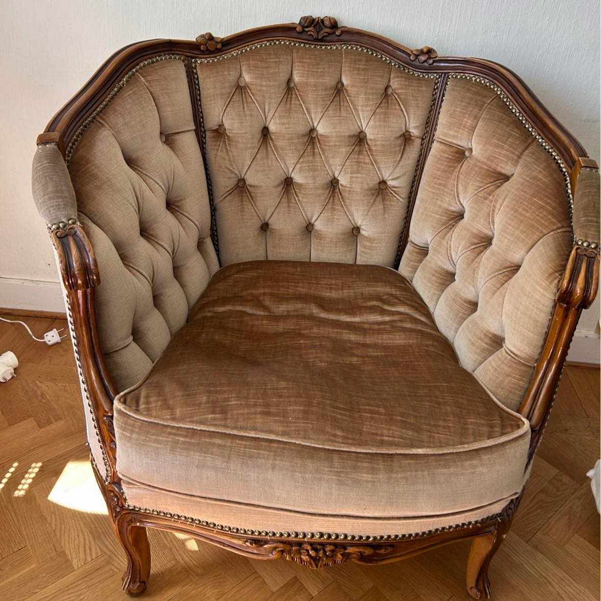 image of 1 soffa och 2 fåtöljer - 