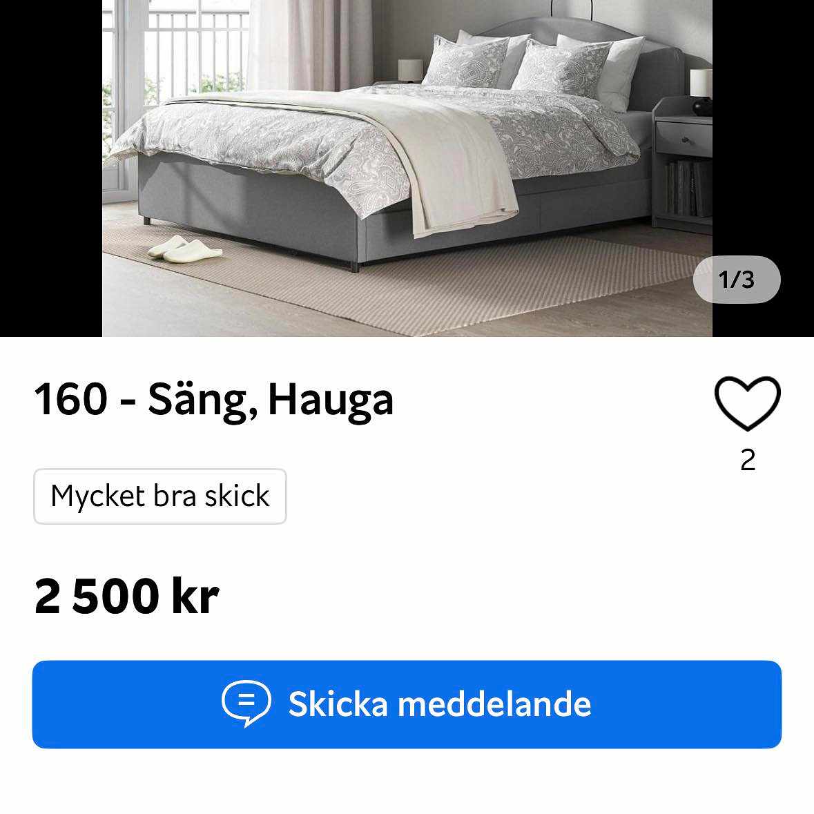 image of En nedmonterad säng. - 