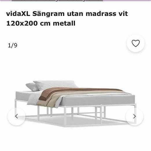 image of Sängram metall - Åkersberga