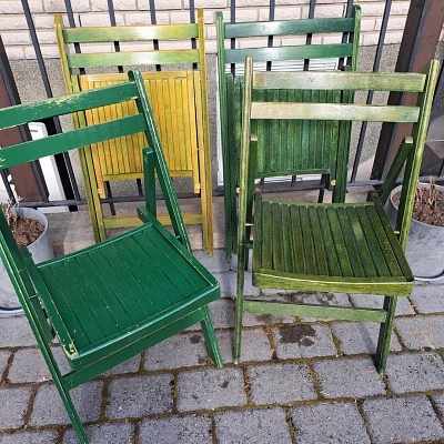 image of Deliver four small chairs - 